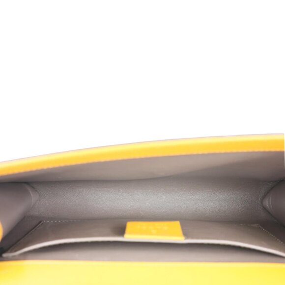 Gucci Zumi Flap Smooth Leather Shoulder Bag Yellow 572375 - Picture 13 of 16